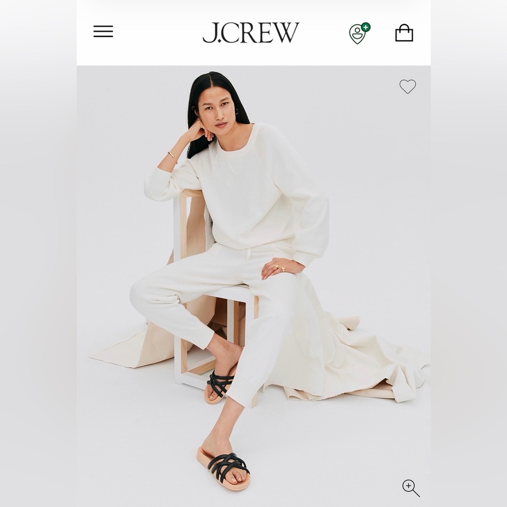 J.Crew Pacific Cushy Leather Strappy Sandals Cream White Size 8